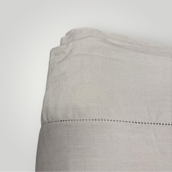 THE CITIZENRY 100% French Linen Gray Sz Queen Flat Sheet - Picture 6 of 7